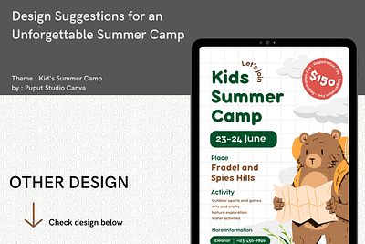 Design Inspiration for Your Summer Camp Experience branding canva canvatemplate design design graphic v graphic design social social media