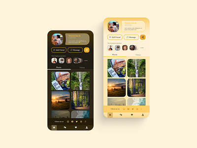 User Profile dailyui design graphic design mobile social ui userprofile