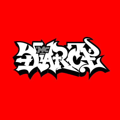 Mc Darce Logotype cartoon design graffiti hiphop letters logo logotype magic mc rap rapper type typo typography vector