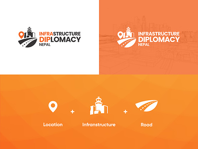 Infrastructure Diplomacy Nepal Logo infrastructure logo logo nepal