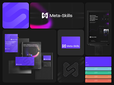 Meta-Skills — Branding black brand brand design brand identity branding clean creative design graphic design logo logo design logotype