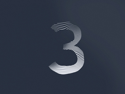 Número 3 3 36daysoftype 36daysoftype 3 36daysoftype10 brand branding design gradient grain graphic design grid illustrator layout number number 3 numbers photoshop three três waves