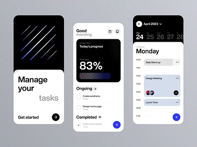 UI Exploration - App interface app calendar mobile slick task task manager to do ui userinterface