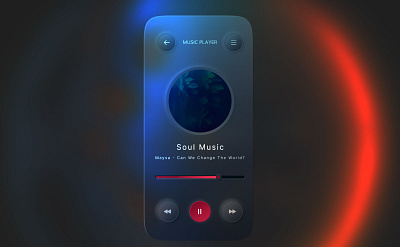 Music App dark theme design figma graphic design music music app neomorphism ui