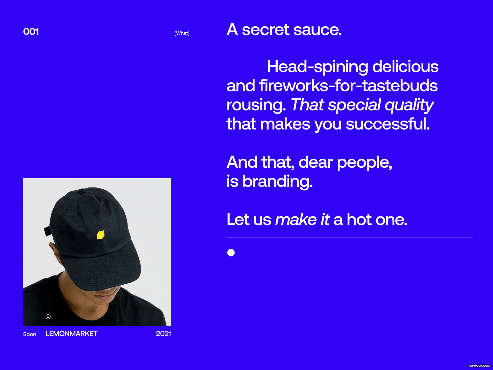 Brand tonik - Early explorations brand case study exploration page