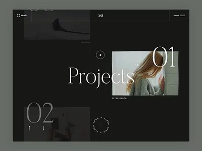 Infinite webGL slider with page transition animation clean creative design modern motion motion graphics portfolio premium slider template themeforest transition ui webgl website design