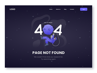 DailyUI008 - 404 page design uiux