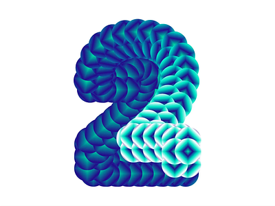 36 Days of Type - 2 36 days of type 36daysoftype animation cavalry design font generative gradient graphic design kinetic kinetic type letter motion motion design type design typography