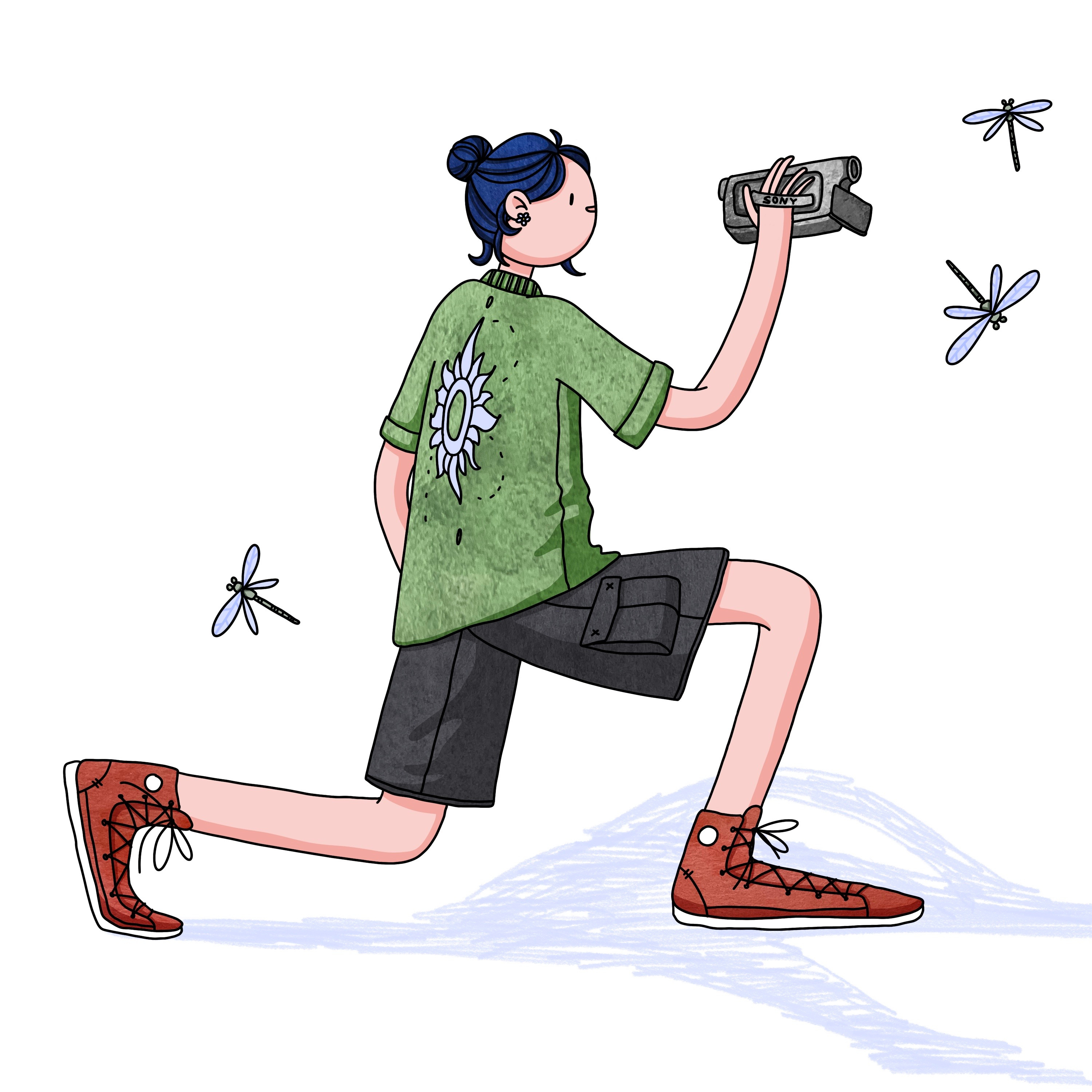 Camerawomen cartoon character design digital illustration editorial illustration illustration women