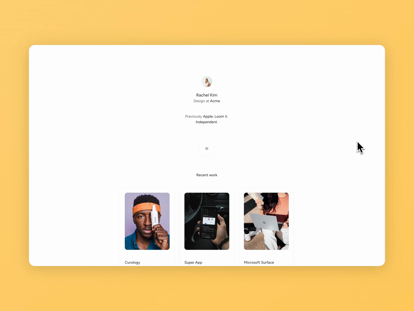 Example of Source Template for Framer