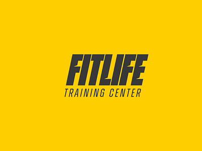 FITLIFE Training Center branding design fitness graphic design gym logo logo design logos minimal modern