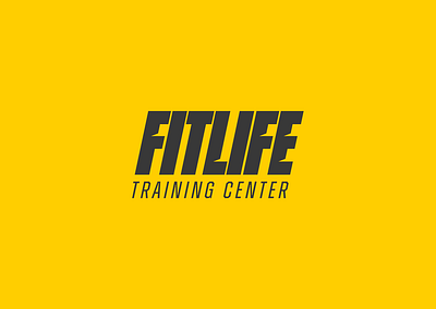 FITLIFE Training Center branding design fitness graphic design gym logo logo design logos minimal modern