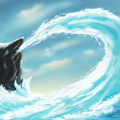 wave art illustration water wave