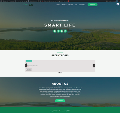 SMART LIFE | WEB PAGE | WEB DESIGN branding coding css design graphic design html illustration logo ui ux w web web design website wordpress