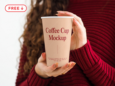 Coffee Cup in Women Hands Mockup branding cafe coffee coffee cup design download free freebie identity logo mockup paper cup psd template typography