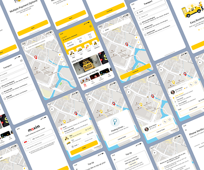 Redesigning Maxim App to Improve User Experience app branding case study design maxim mobile mobile app redesign transportation ui uiux ux