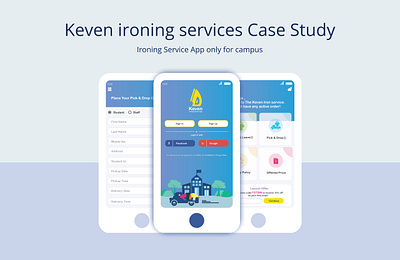 Mobile App for Ironing Services case study design mobile app research uiux