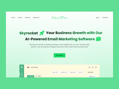 Email marketing web design app design typography ui ux