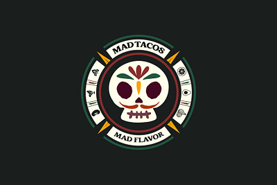 New MAD TACOS Logo branding design graphic design illustration logo typography vector vector flat illustration