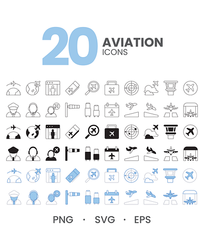 Aviation Icons aviation aviation icons flat icon