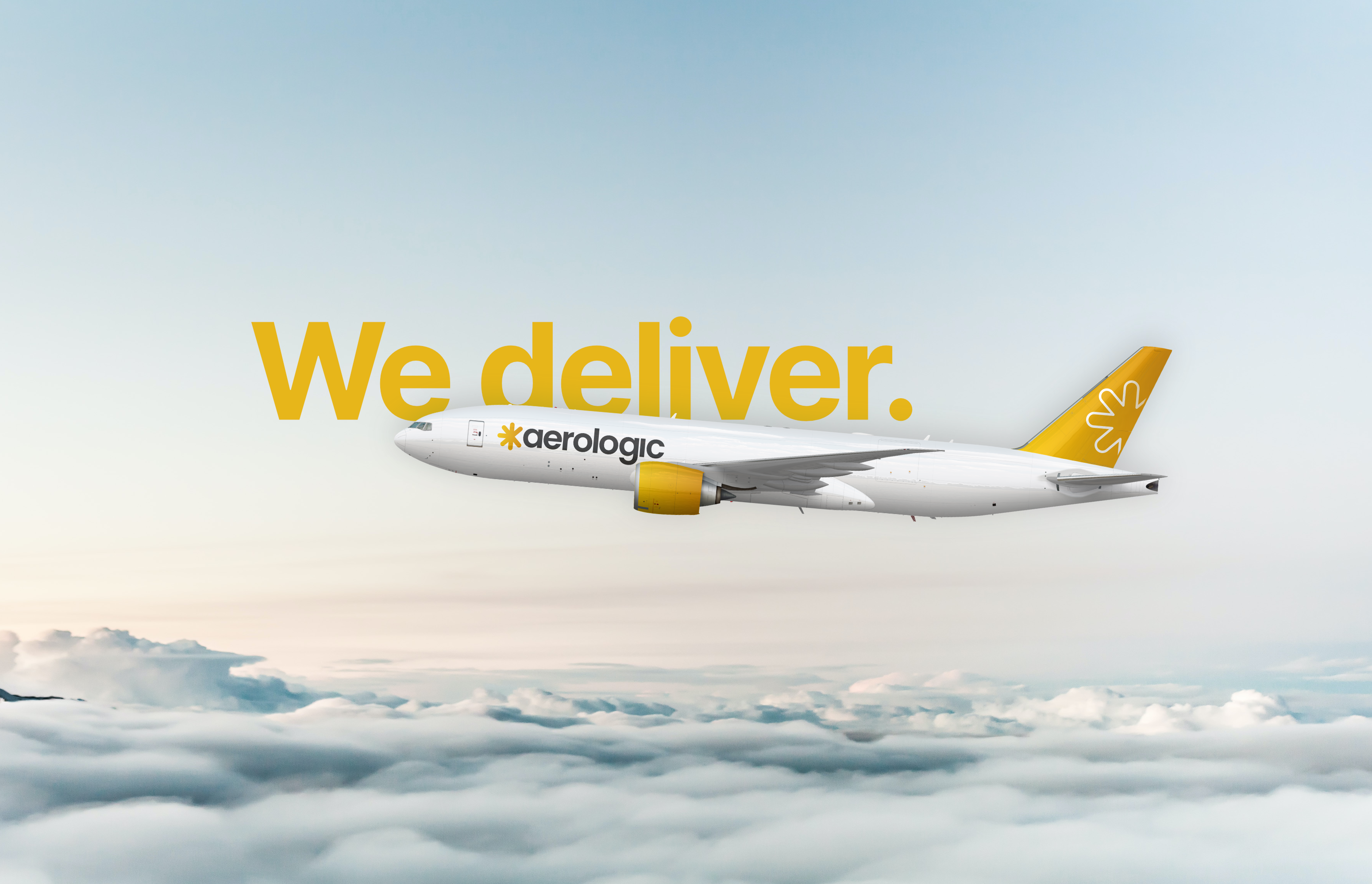 Design proposal for AeroLogic airc aircraft branding cargo design icon livery logo minimal minimalistic mockup vector