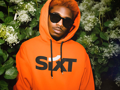 SIXT Logo branding hoodie logo orange sixt