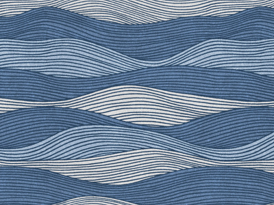 Wave Pattern Design asian blue branding chinese handdrawn japanese lake line minimalistic nature ocean pattern design river sea seamless pattern summer surf textile water wave