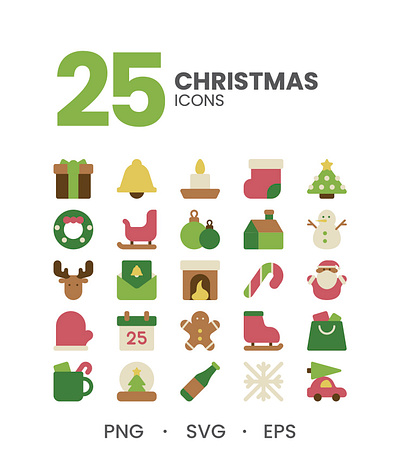 Christmas Icons christmas christmas icons flat icon merry christmas