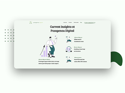 Blog Post Overview – Passgenau Digital app blog blog overview blog post branding design graphic design header nav sammy sammy line