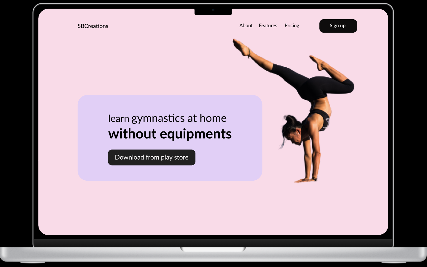 Gymnastic web UI in figma by Surekha Borde on Dribbble