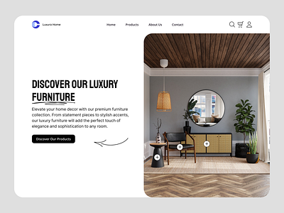Furniture Website Concept chair ecommerce furniture furniture website home homedecor interior interior design landing page landing page design livingroom marketplace online store sofa table ui ux webdesign