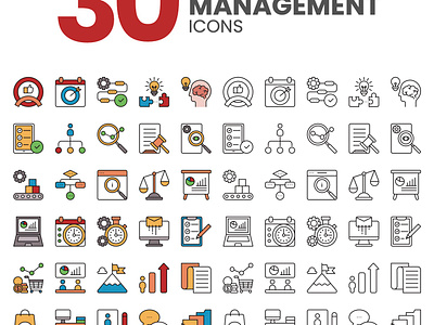 Strategy Management flat icon management management icons strategy strategy icons