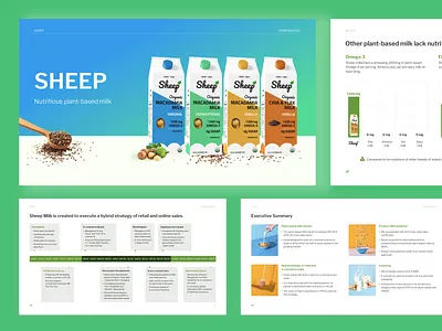 Vegan Pitch Deck beverages business deck drinks investment investor keynote milk pitchdeck plant based powerpoint presentation design product startup vega