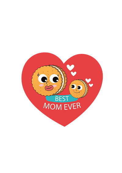 cute cookies best mom ever children s illustration cookies digital illustration happywibes illustration