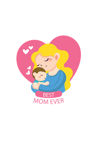 Happy Mother's Day children s illustration cute girl digital illustration happywibes illustration kids mom mothers day procreate vector
