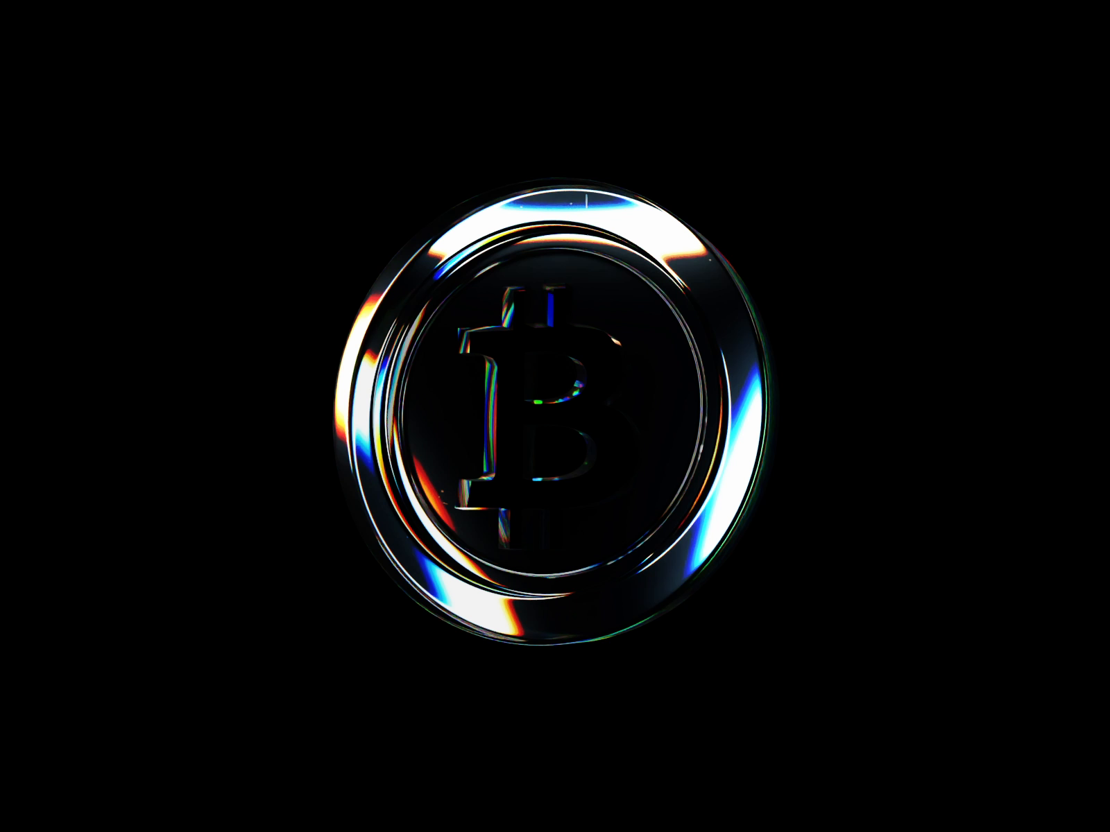 Glass bitcoin 3D by Ruslan Bakhar on Dribbble