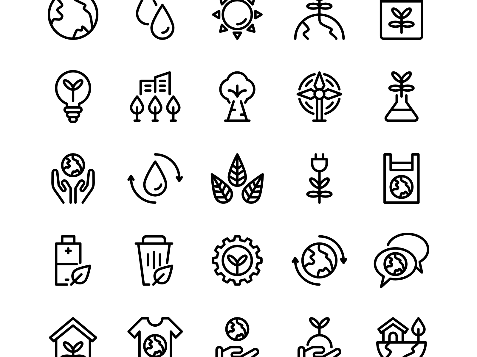 World environment day icon set by Ardiansyah on Dribbble