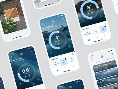 Brass Monkey – IoT App Design app branding clean ice iconography ios iot logo minimal photography product design ui ux
