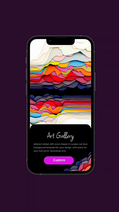 Art gallery shop 🫶 3d app design artist design dribbble figma graphic design mobile app ui uiux