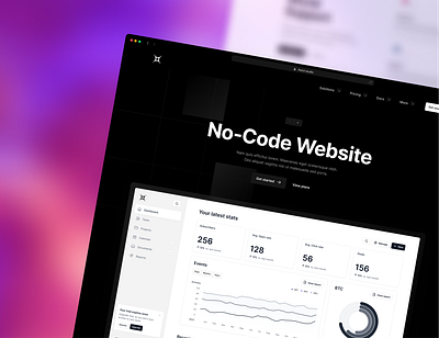 Supercharge Your Online Success with Tailored Landing Pages ⚡💪 capture charts content cta dark dashboard figma gradient graphs header inbound kit landing lead navigation pages process saas ui web