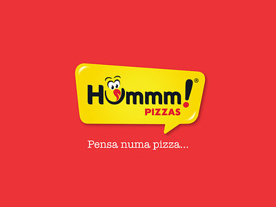 Hummm Pizzas branding design food logo graphic design hummm illustration logo logotipo pizza pizza logo smile logo