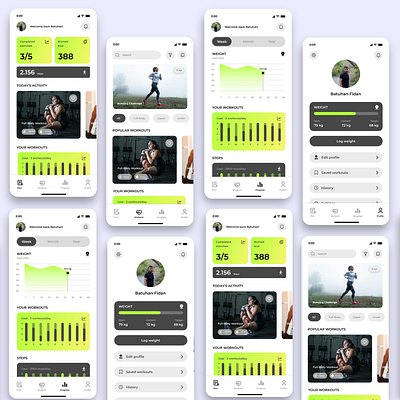 Gym Workout Mobile App Design adobe xd app app design app ui design figma interface mobile mobile app mobile app design mobile design mobile ui ui