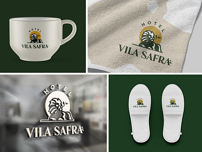 Vila Safra Hotel branding design graphic design hotel hotel logo illustration lion logo logotipo vila logo