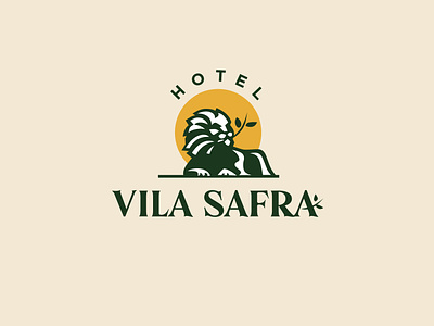 Vila Safra Hotel branding design graphic design hotel hotel logo lion logo logotipo vila logo vila safra