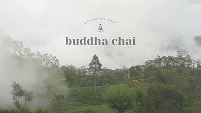 Buddha chai. Online tea shop brand design branding design graphic design logo ux