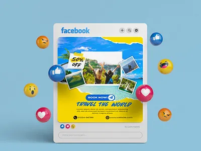 Travel Agency Social Media Post agency post social media travel travel agency social media post