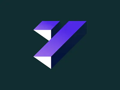 36 Days of Type - Y 36 days of type alphabet block flat gradient letter purple typography y