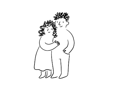 Couple, scribbble, doodle, sketch, simple style of illustrations black and white care character design couple cute doodle drawing family happy harmony health illustration line drawing lineart minimal people scribble simple smile soulmate