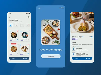 Food Ordering App UI Design figma ui design food order ui design order mobile app ui design ui design uiux design