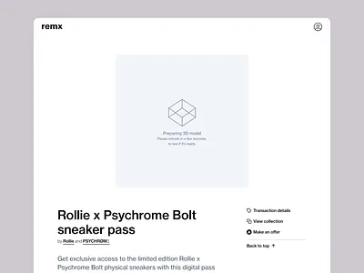 Preparing 3D model 3d blockchain collectable crypto design illustration nft ui ux vector web design